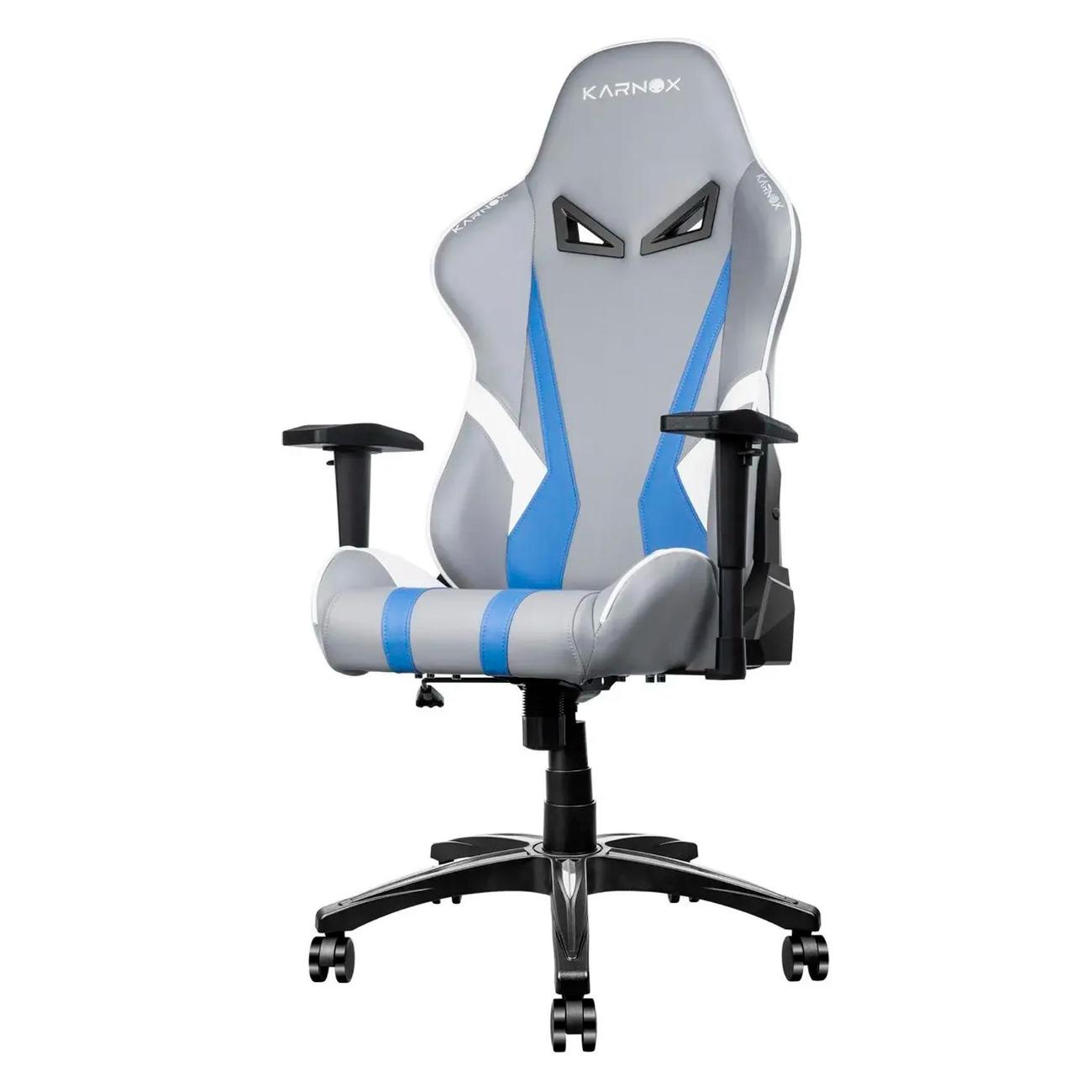 Кресло компьютерное игровое KARNOX HERO Lava Edition, (KX80010205-LA) (серый/синий)