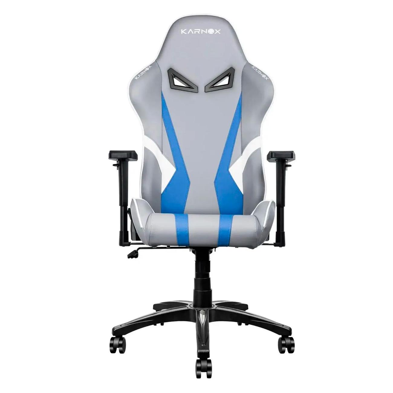 Кресло компьютерное игровое KARNOX HERO Lava Edition, (KX80010205-LA) (серый/синий)