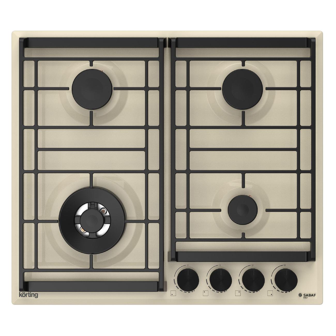 Встраиваемая газовая панель независимая Korting HG 6302 CTB фото