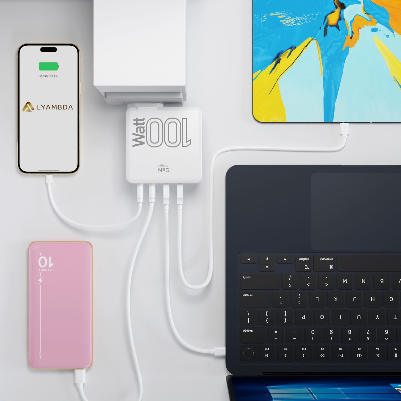 Сетевое зарядное устройство LYAMBDA SLT-100