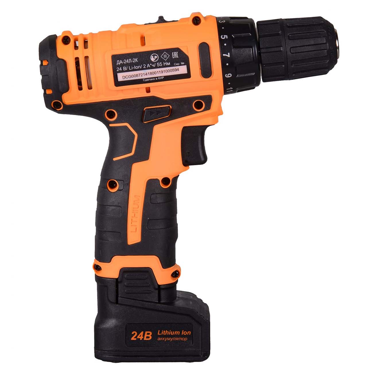 Шуруповерт аккумуляторный Вихрь ДА-24Л-2К (72/14/18)