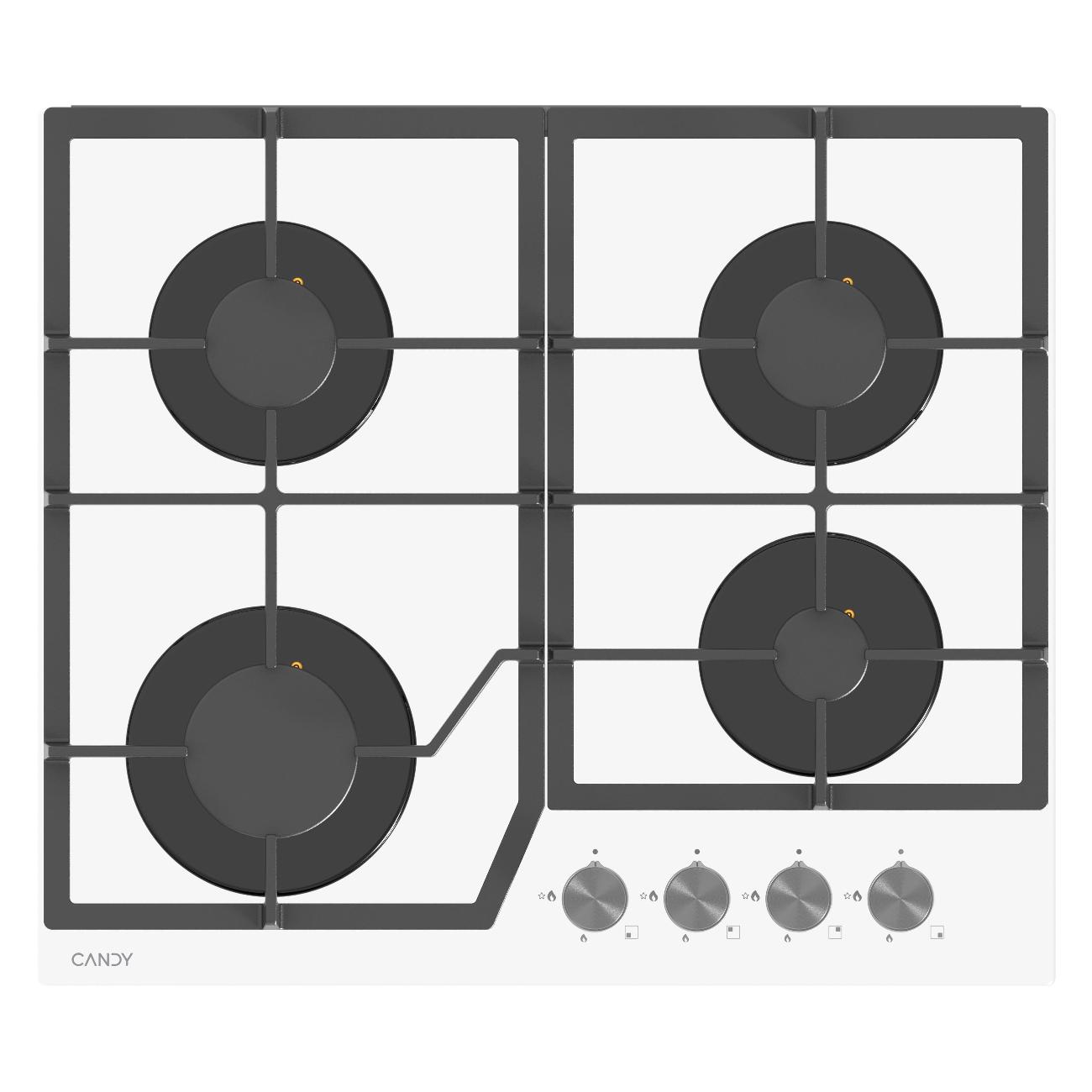 Встраиваемая газовая панель независимая Candy CHXG64CNW фото