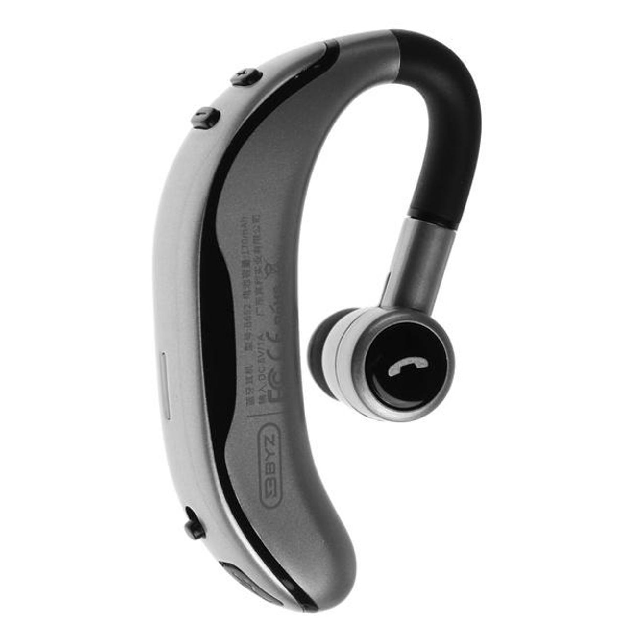 Bluetooth гарнитура BYZ B652 серебристая