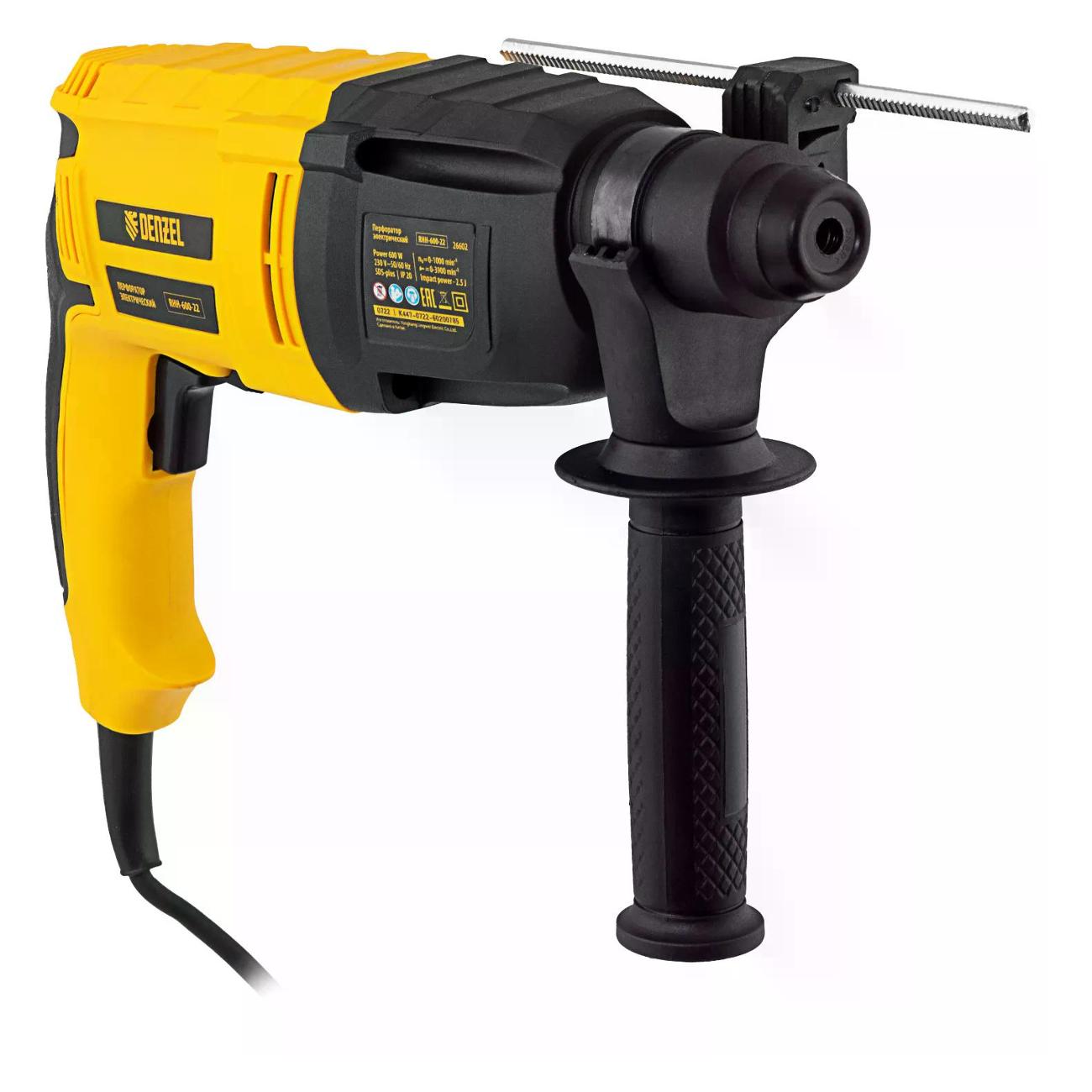 Перфоратор Denzel RHH-600-22 (26602)