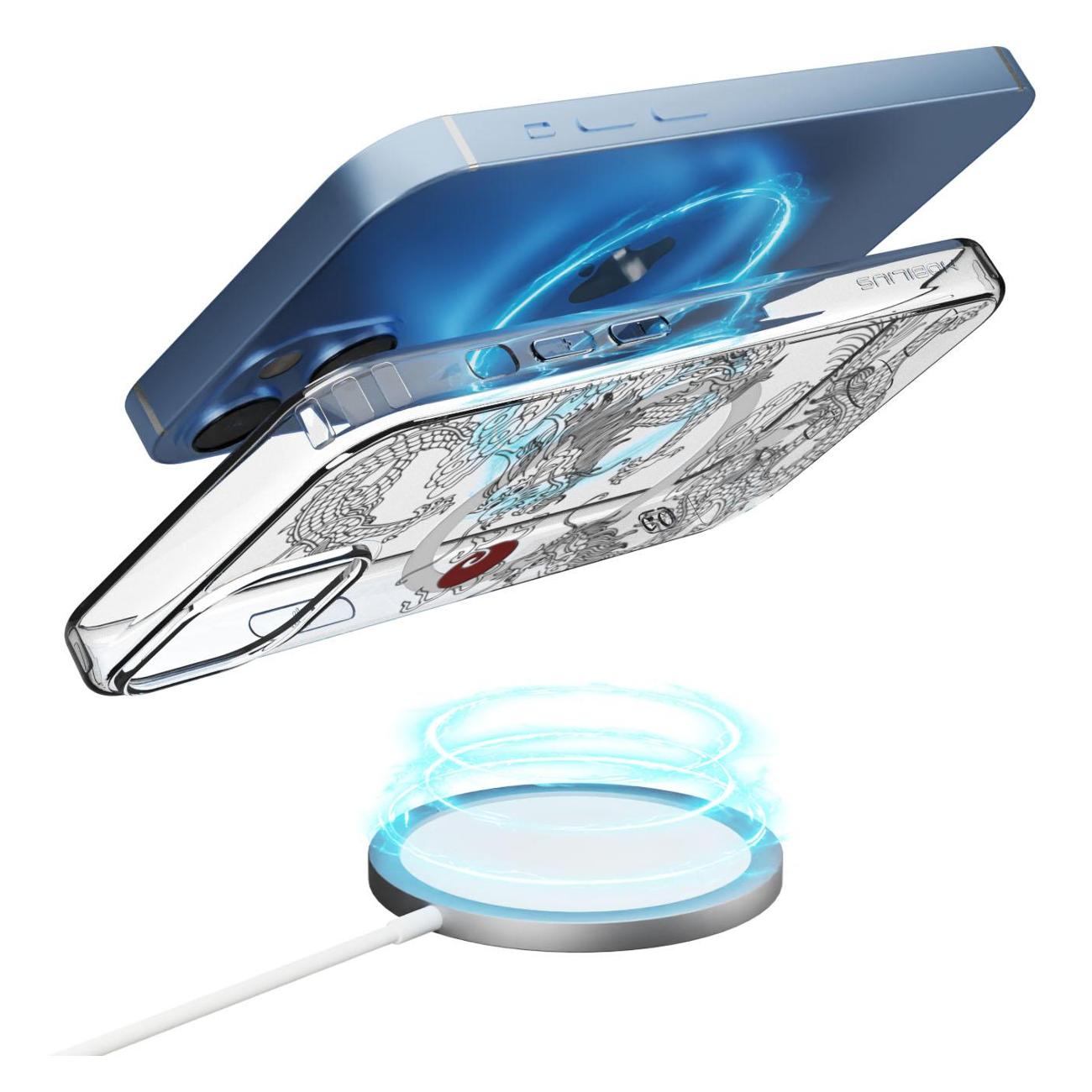 Чехол Mcover для iPhone 15, с MagSafe, Японский дракон