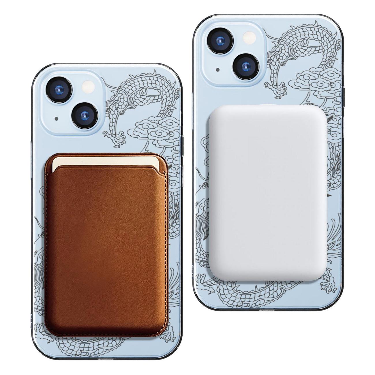 Чехол Mcover для iPhone 15, с MagSafe, Японский дракон