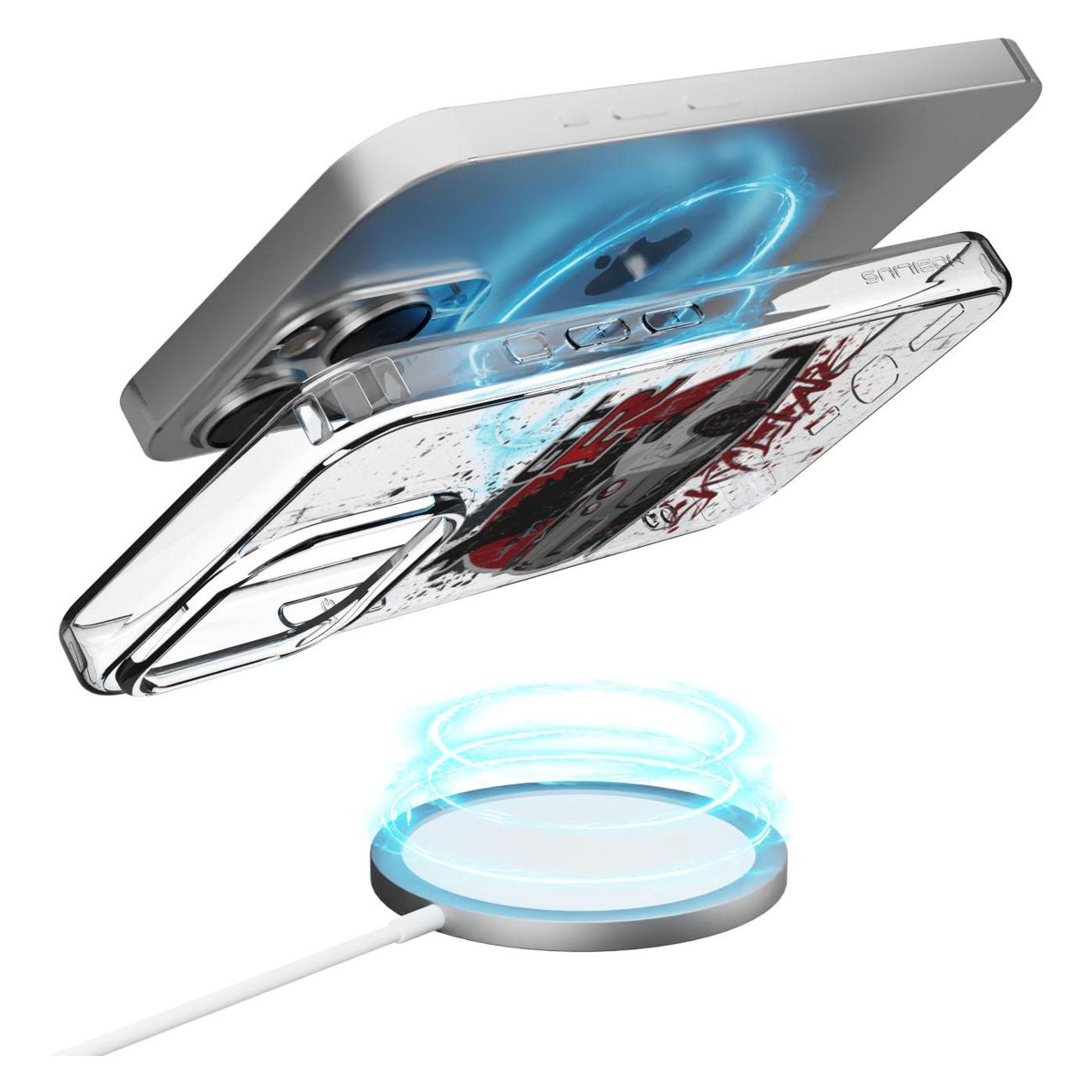 Чехол Mcover для iPhone 15 Pro, с MagSafe, Fast Car