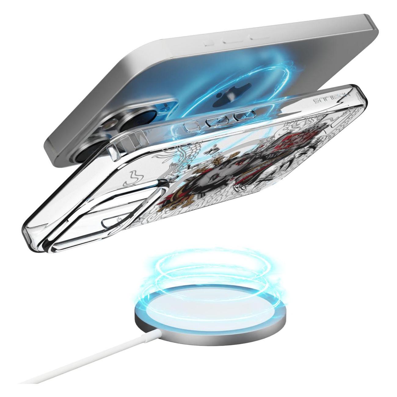 Чехол Mcover для iPhone 15 Pro, с MagSafe, Гейша, аниме