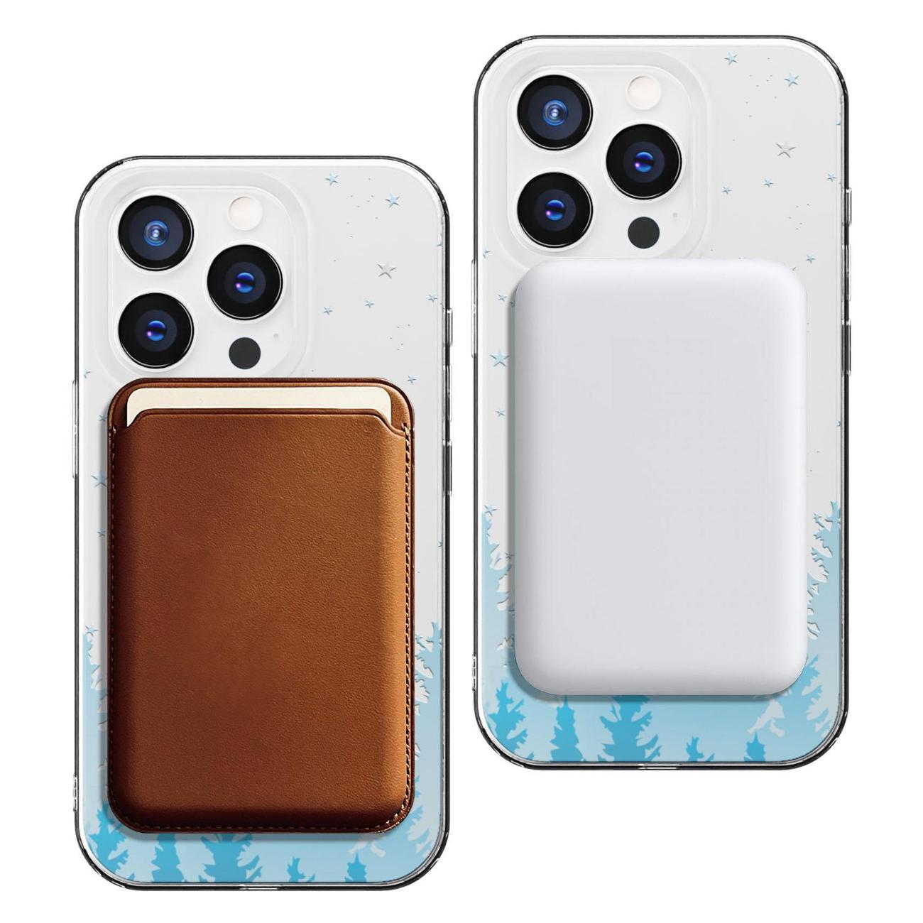 Чехол Mcover для iPhone 15 Pro, с MagSafe, Олени Санты