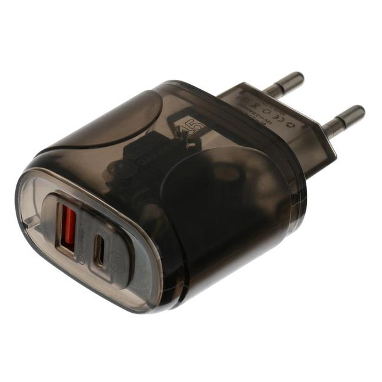 Сетевое зарядное устройство нет бренда OR-000 черное