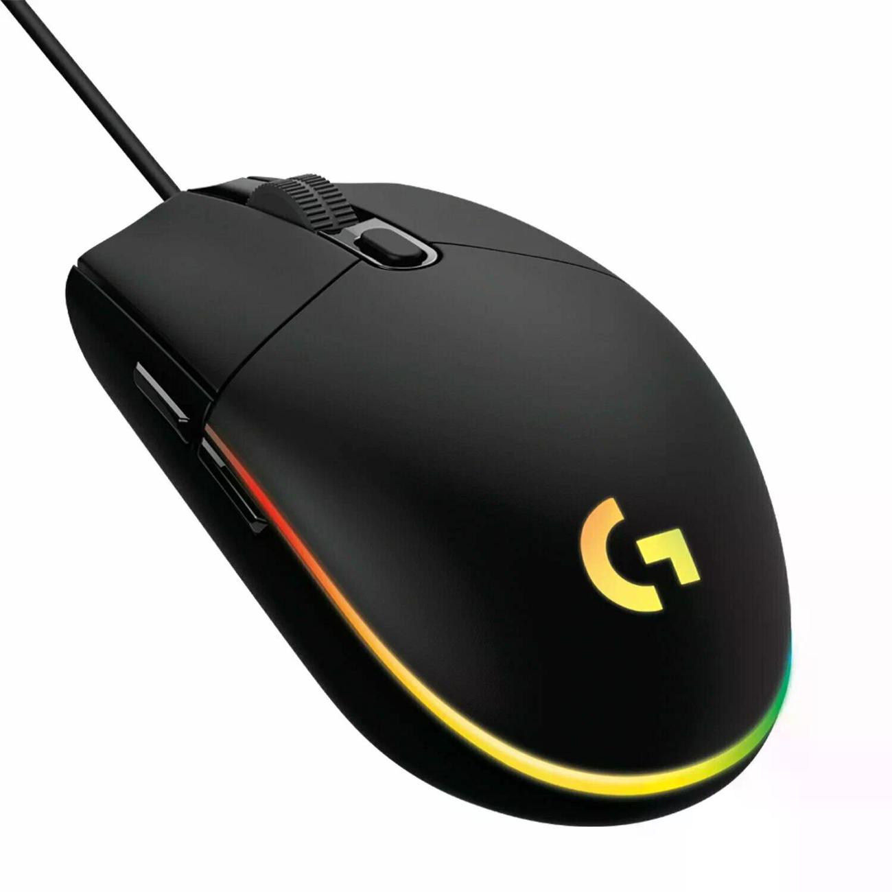 Игровая мышь Logitech G102 Lightsync черный