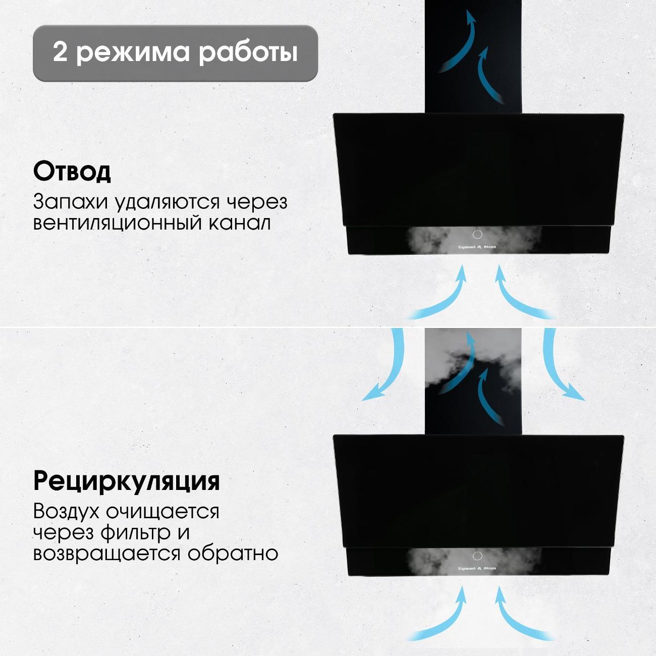 Вытяжка наклонная Zigmund & Shtain K 151.6 B