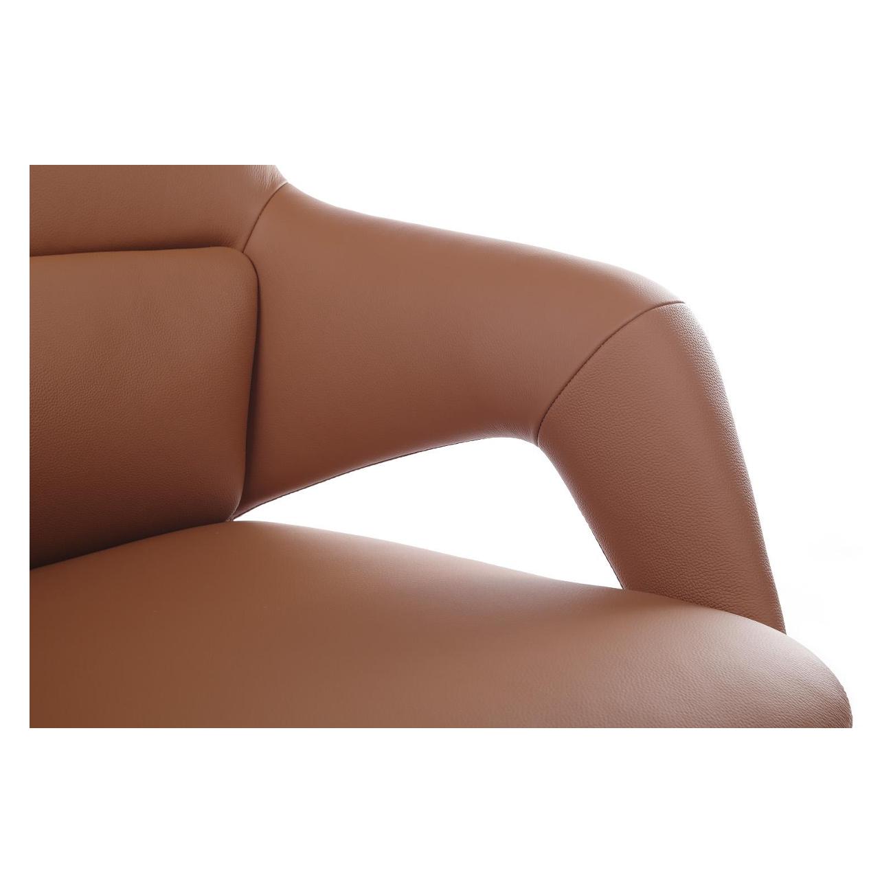 Кресло компьютерное Riva AURA LB коричневый