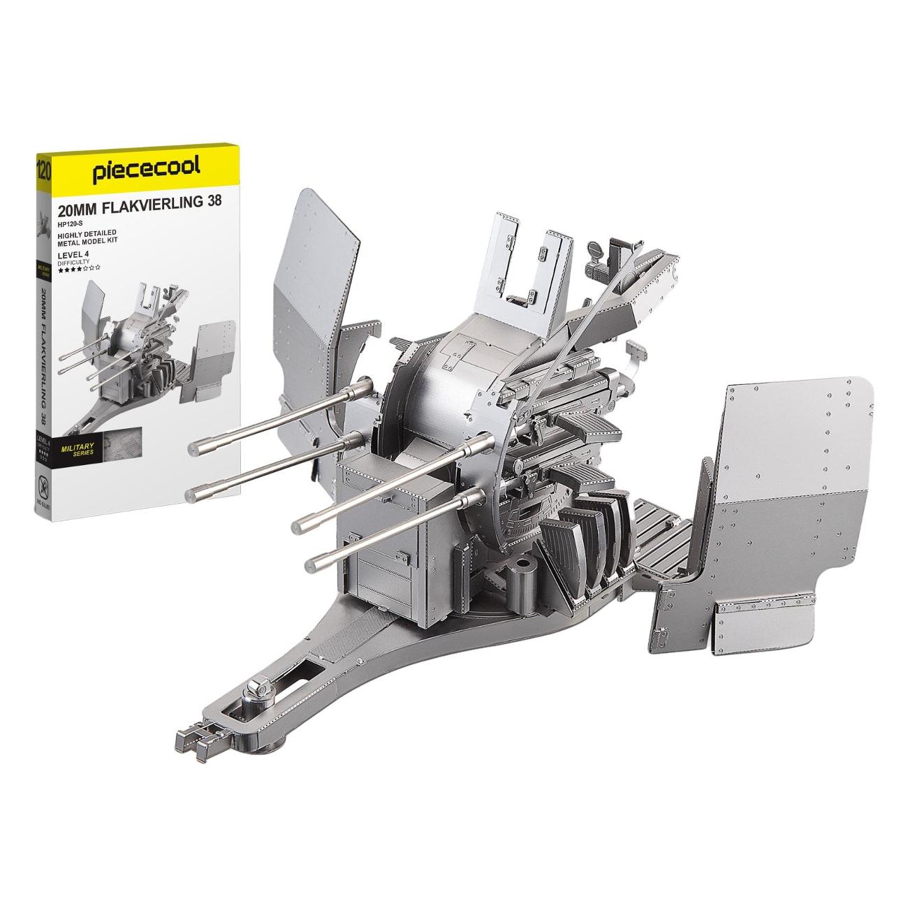 3D-конструктор из металла Piececool 20MM FLAKVIERLING 38 (HP120-S)