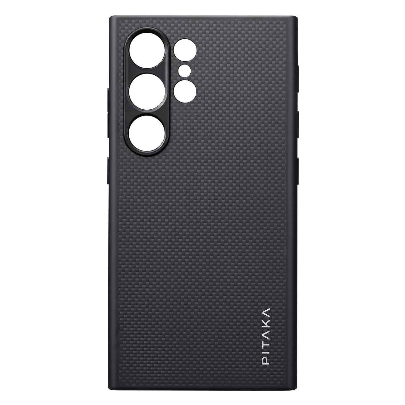 Универсальный чехол для смартфона Pitaka для Samsung Galaxy S24 Ultra (Black/Grey Twill)