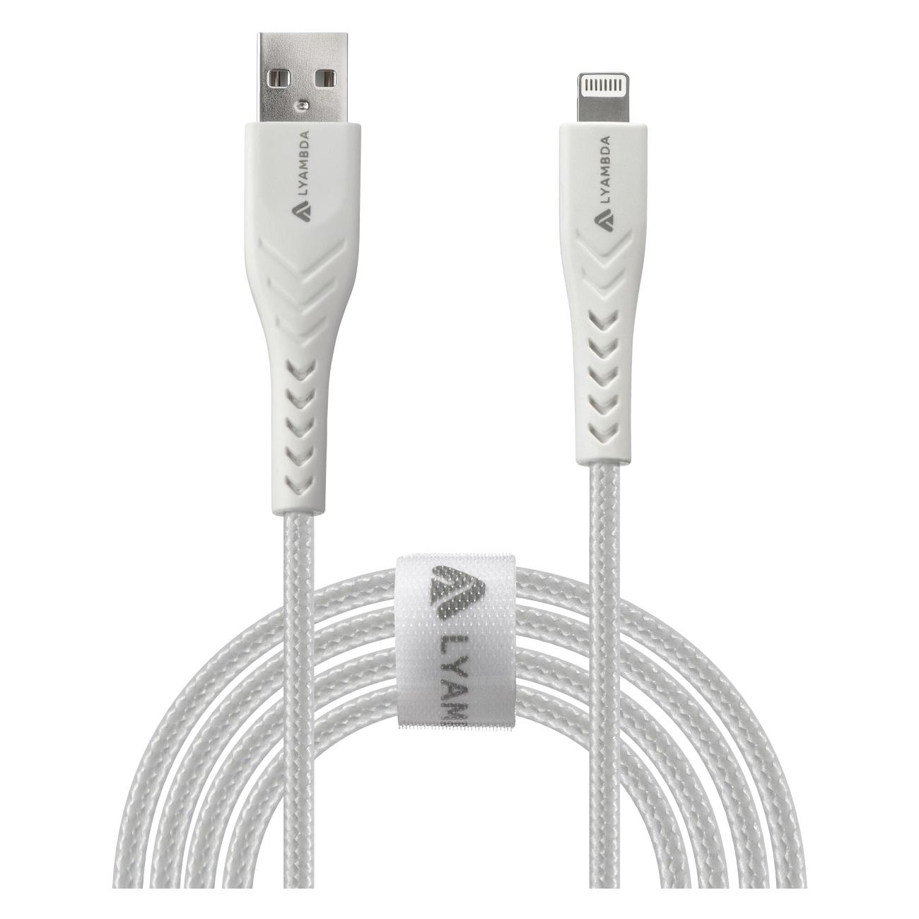 Кабель LYAMBDA Lightning - USB A 1 м LAL10-WH белый