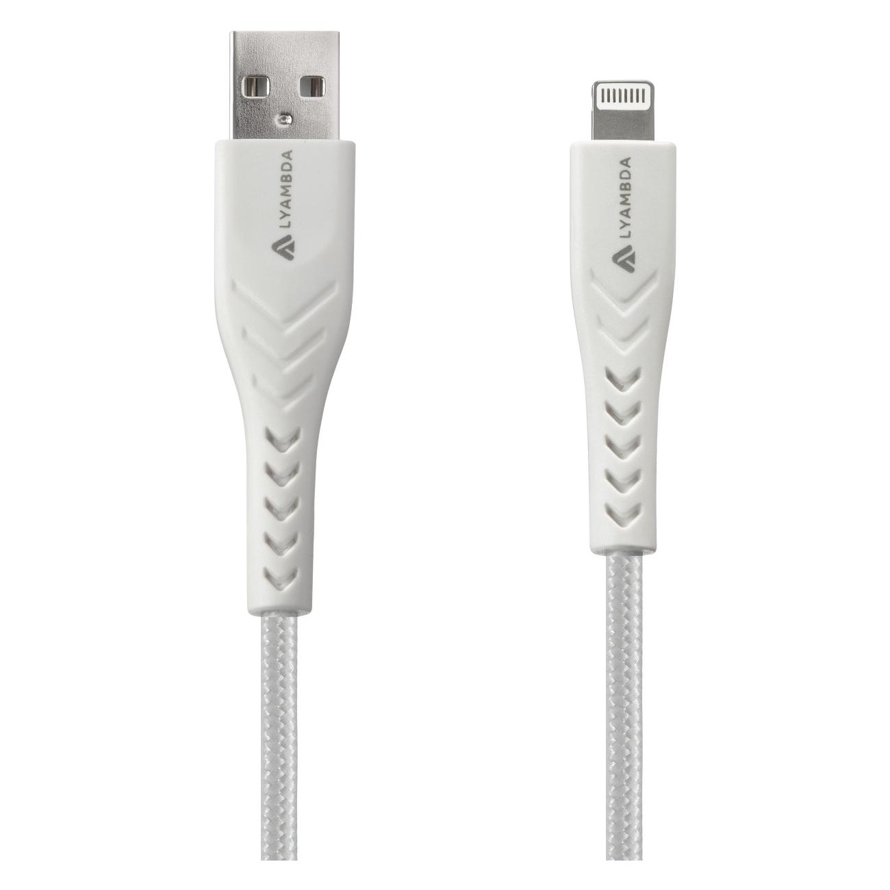 Кабель LYAMBDA Lightning - USB A 1 м LAL10-WH белый