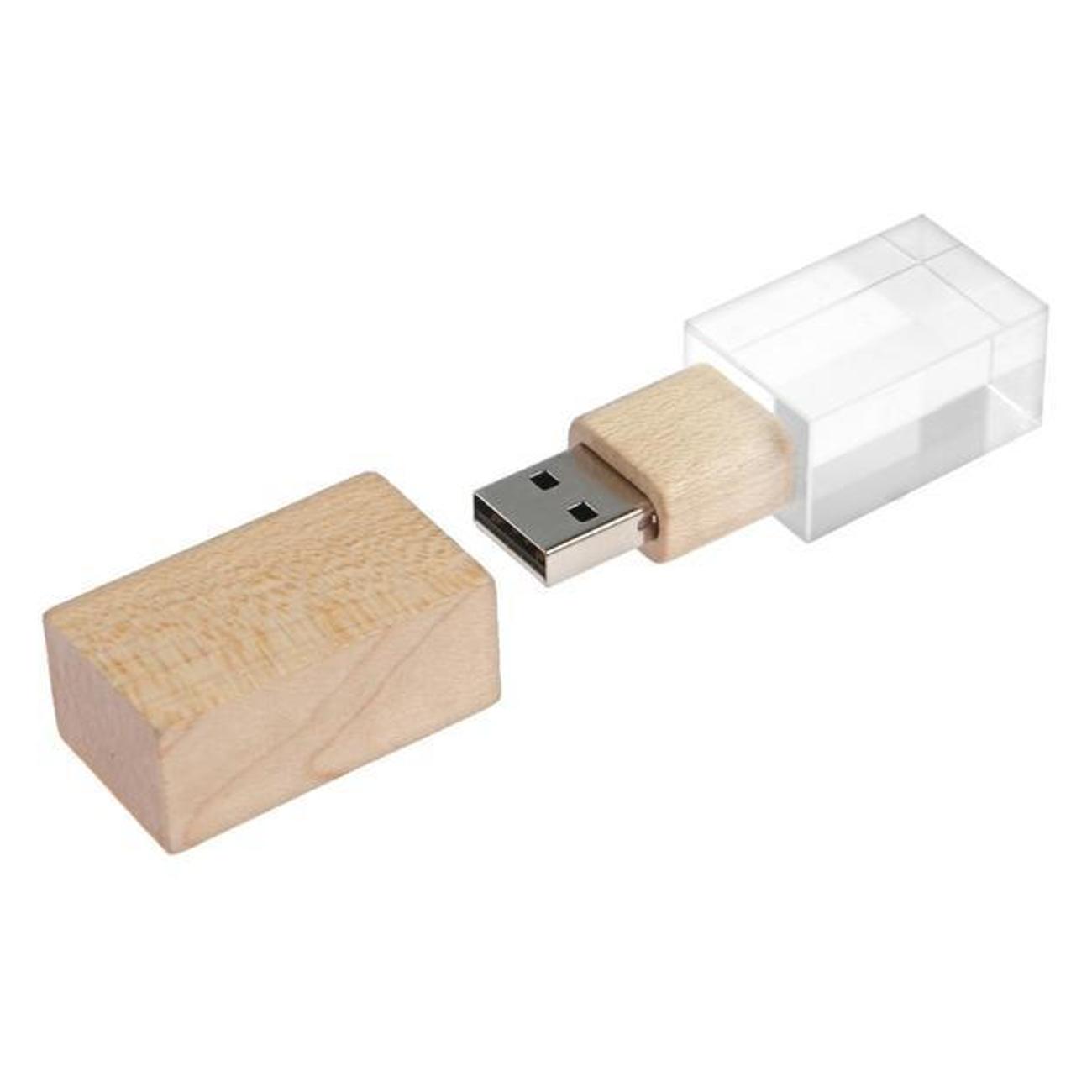 Флэш диск USB нет бренда E 310 Wood BL 32ГБ USB2.0 кристалл в дереве