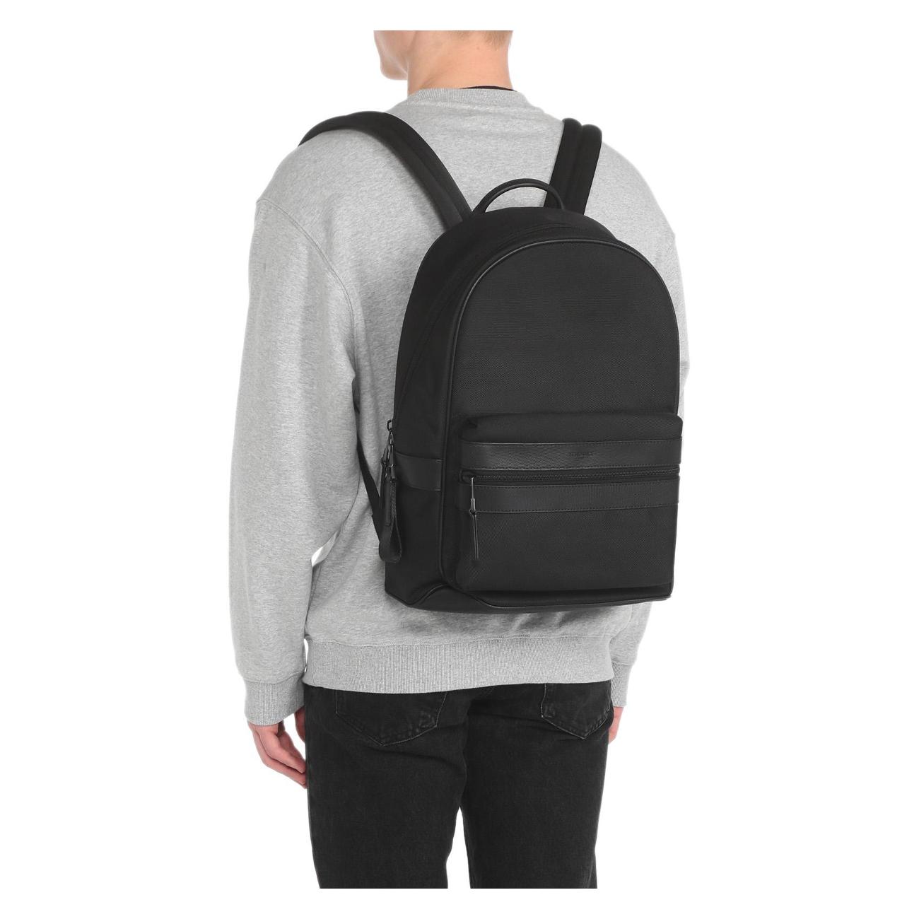 Рюкзак городской TENDANCE нейлоновый мужской черный