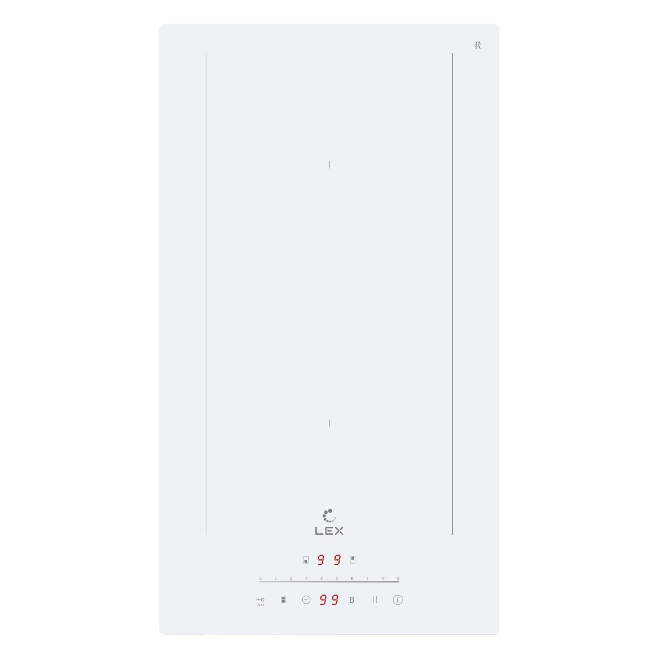 Встраиваемая индукционная панель независимая LEX EVI 321A WH белая фото
