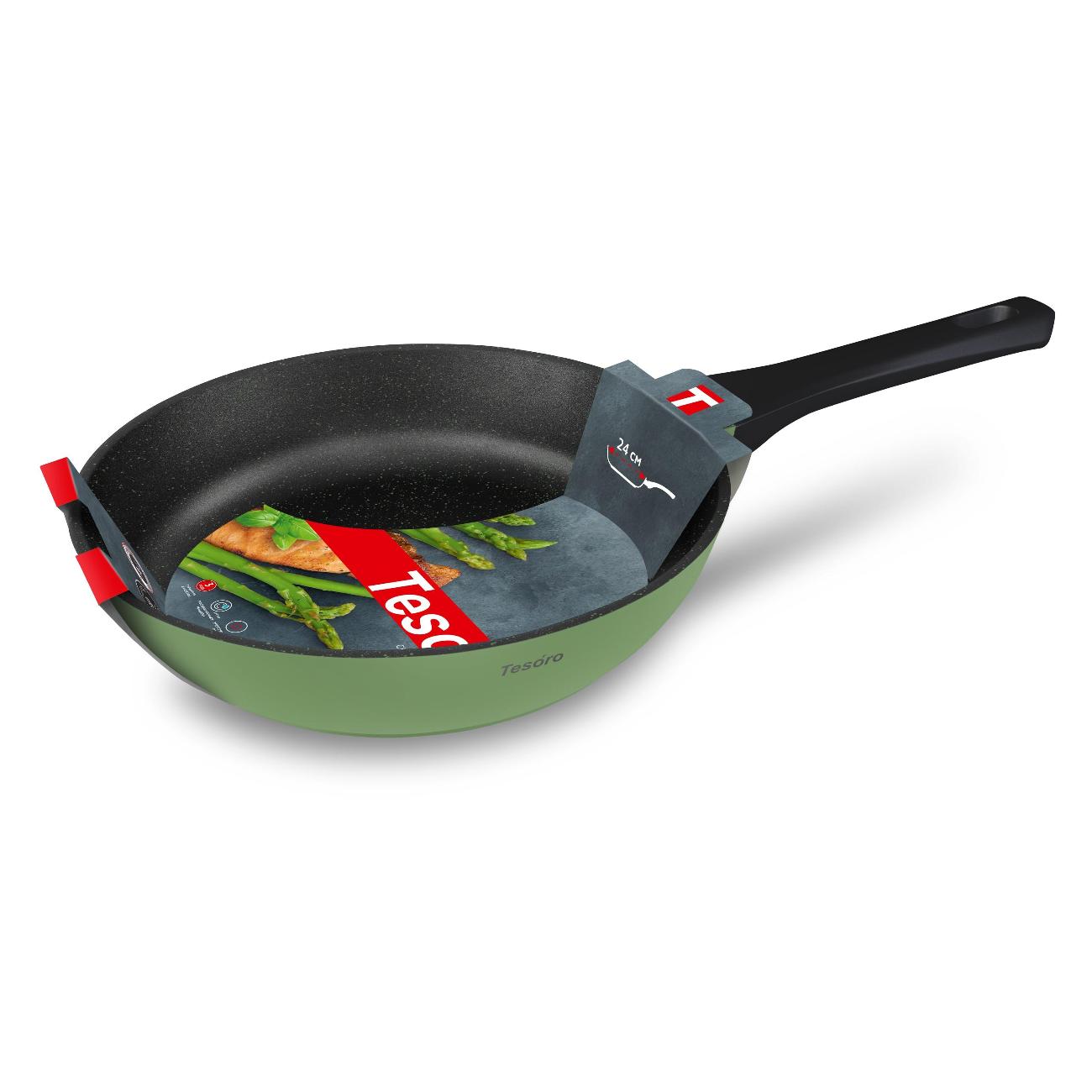 Сковорода Tesoro Florence 24 см мятный