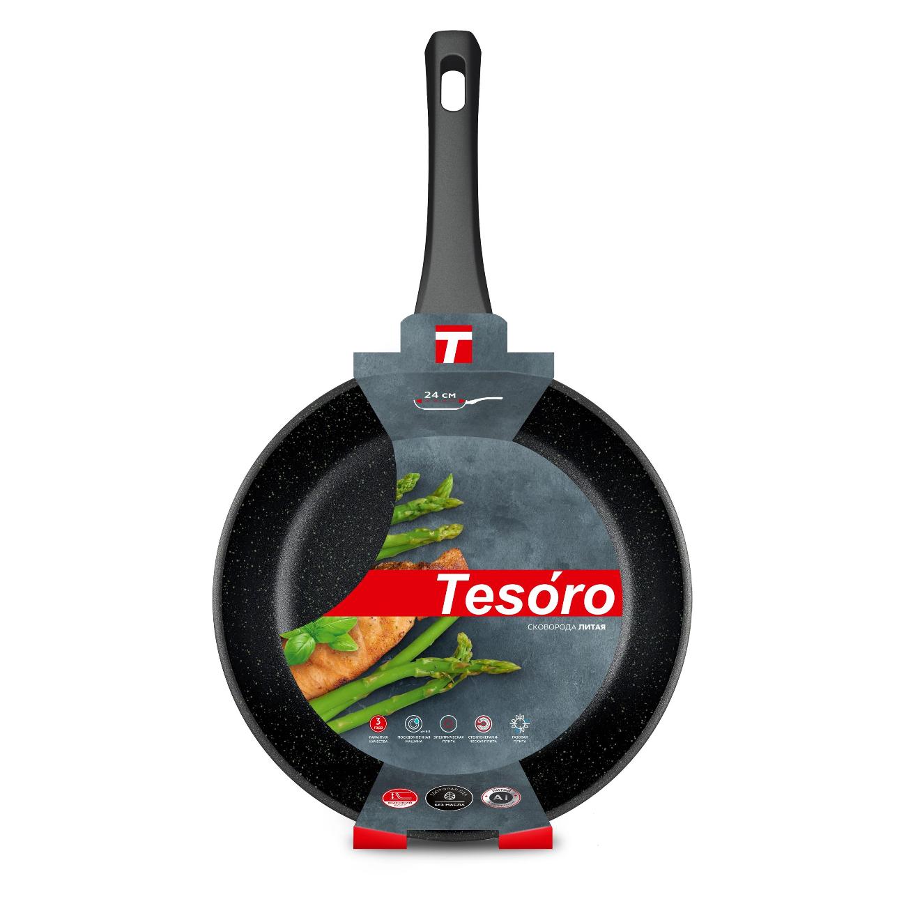 Сковорода Tesoro Florence 24 см мятный