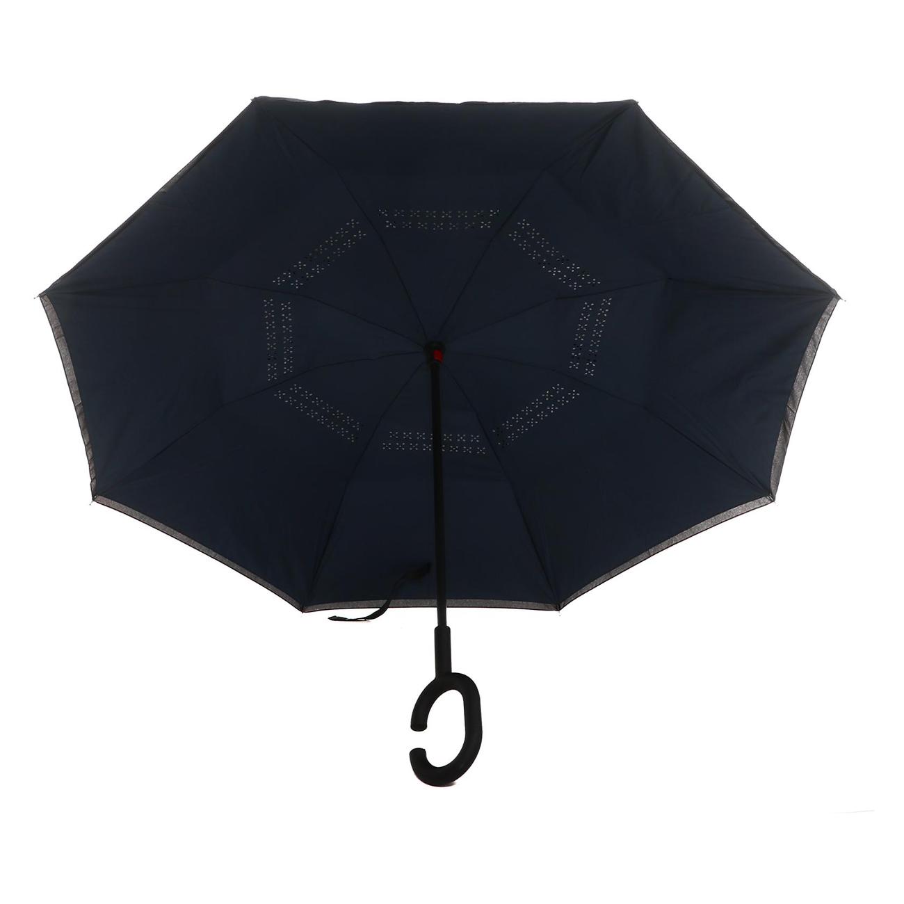 Зонт TENDANCE механический трость черный (YU-TD-109)