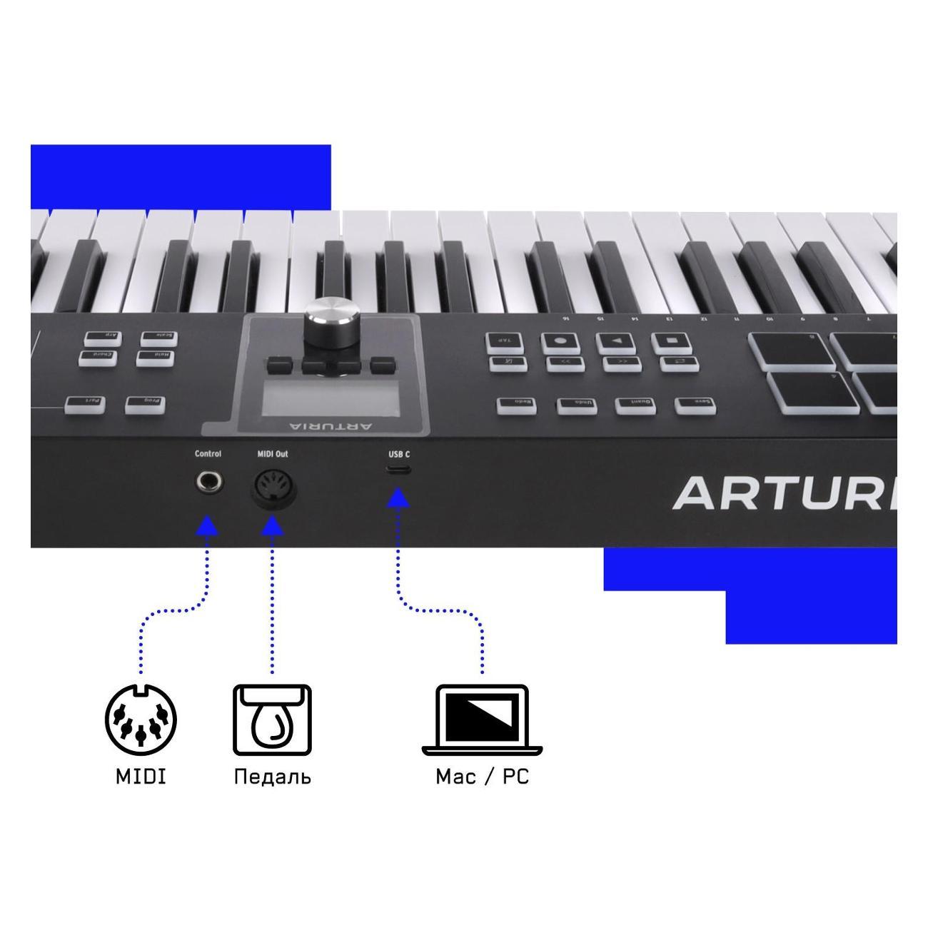 Midi клавиатура Arturia KeyLab Essential 49 mk3 Black