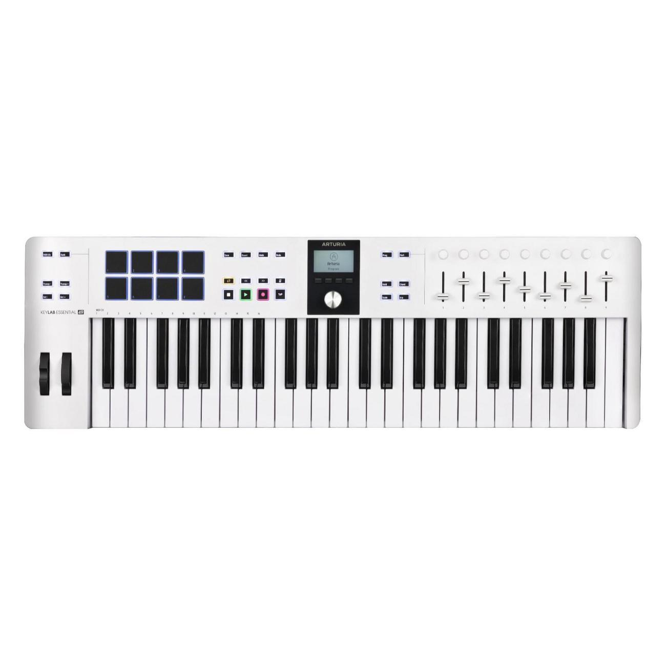 Midi клавиатура Arturia KeyLab Essential 49 mk3 белый