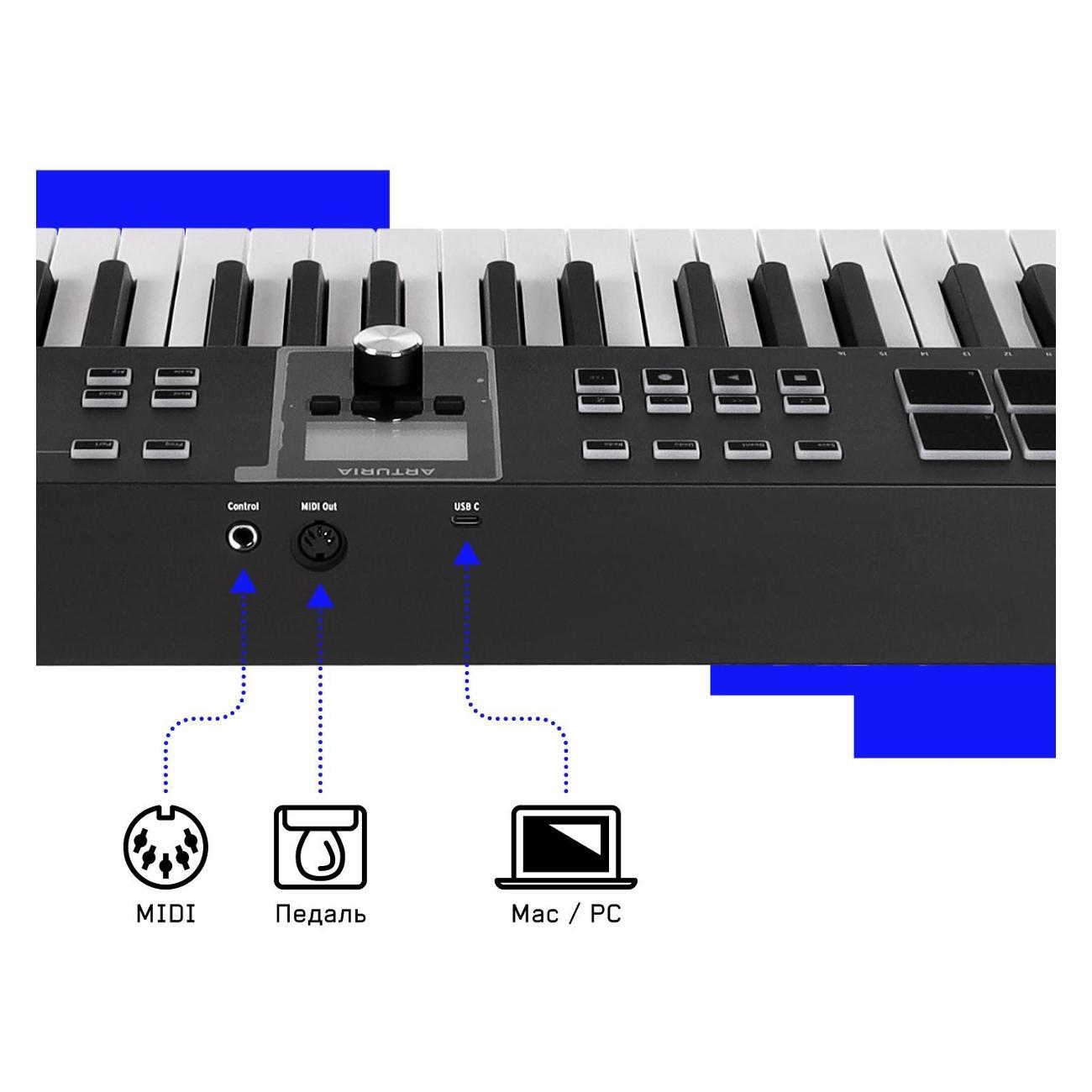 Midi клавиатура Arturia KeyLab Essential 88 mk3 Black