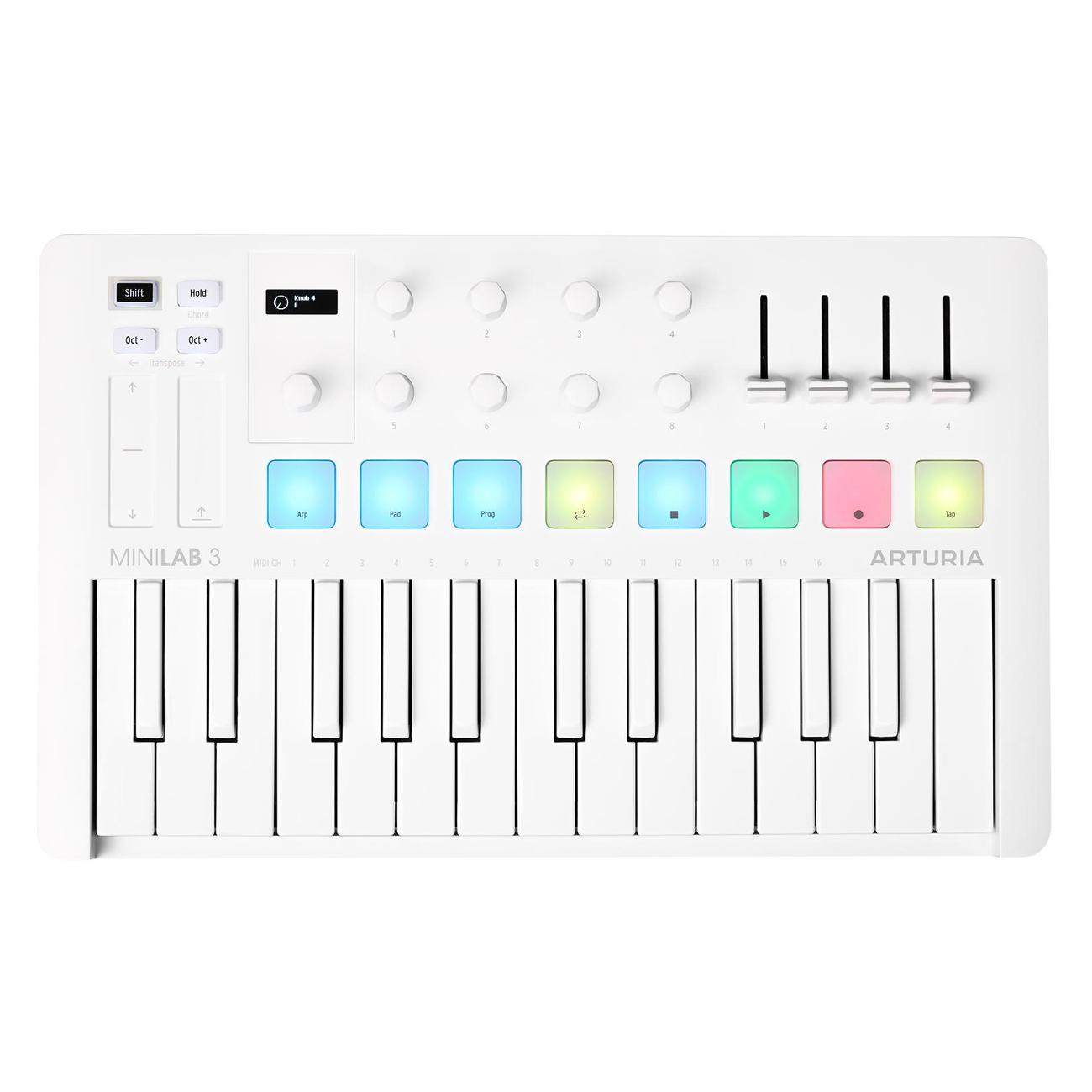 Midi клавиатура Arturia MiniLAB 3 Alpine White