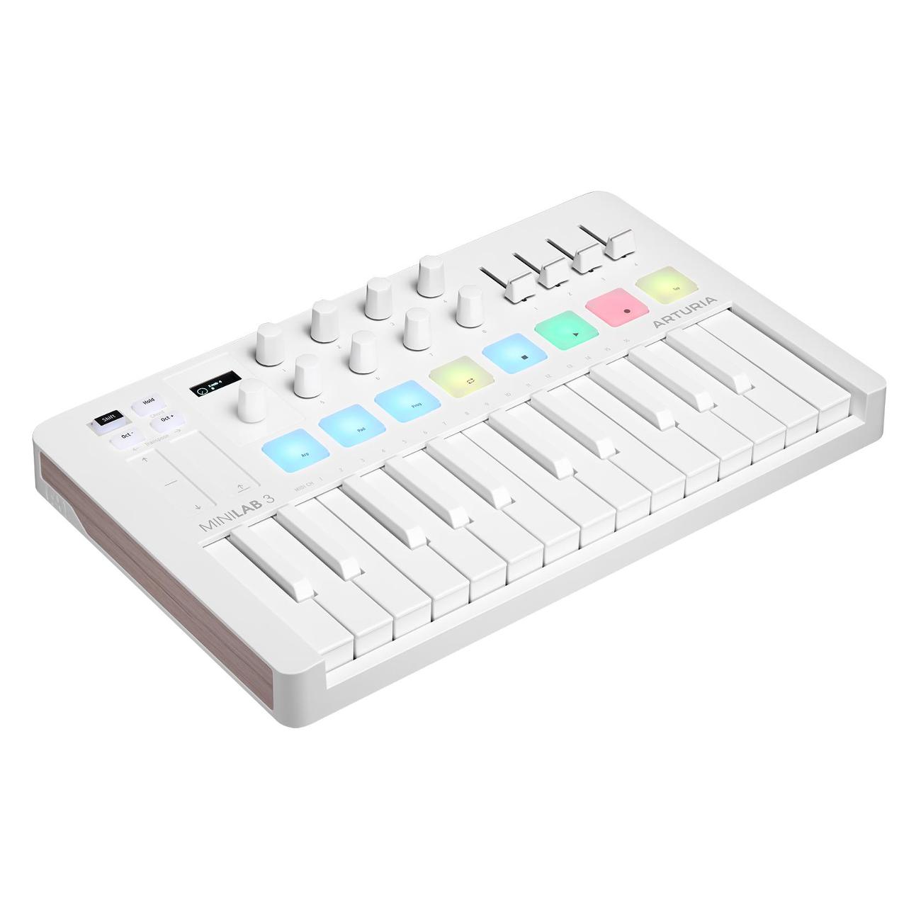 Midi клавиатура Arturia MiniLAB 3 Alpine White
