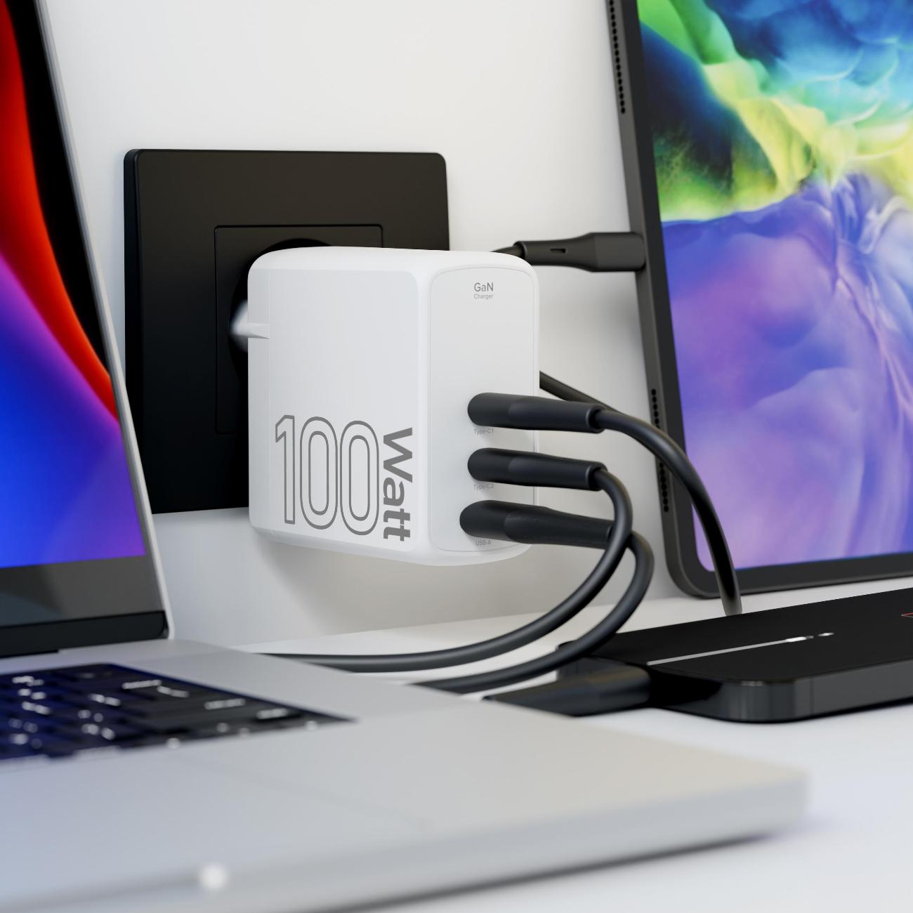 Сетевое зарядное устройство LYAMBDA LJC-100-2C1A