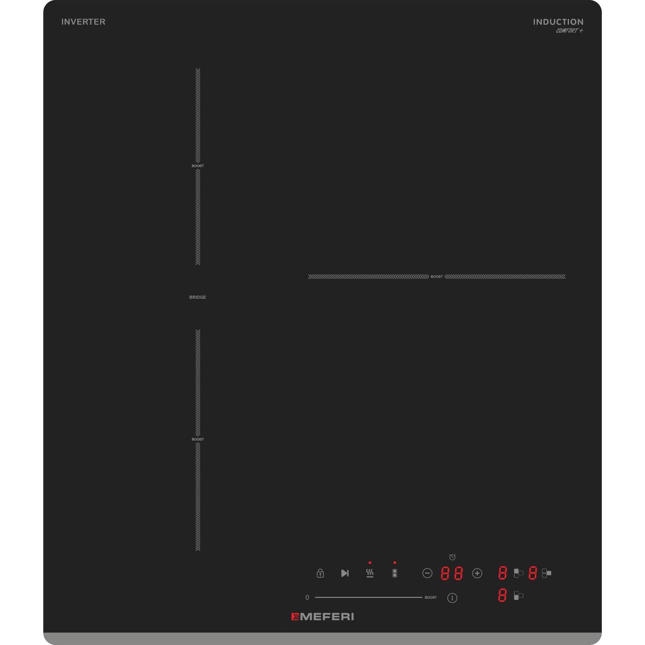 Встраиваемая индукционная панель независимая MEFERI MIH453BK COMFORT PLUS