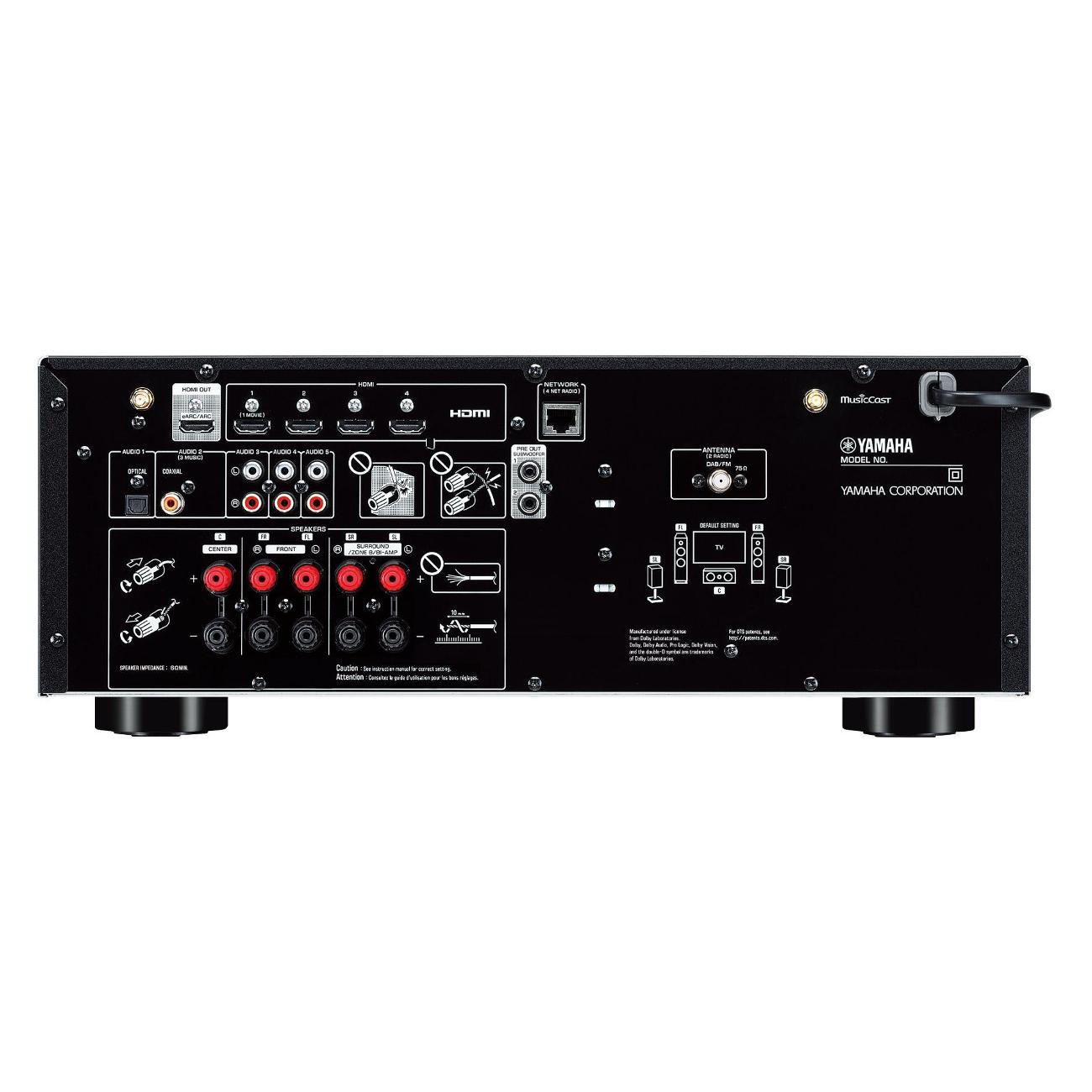 Ресивер Yamaha RX-V4A Black нуар