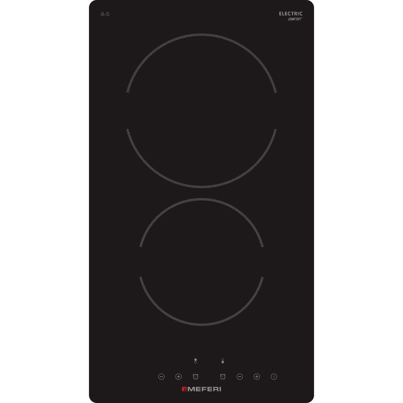 Встраиваемая электрическая панель MEFERI MEH302BK COMFORT