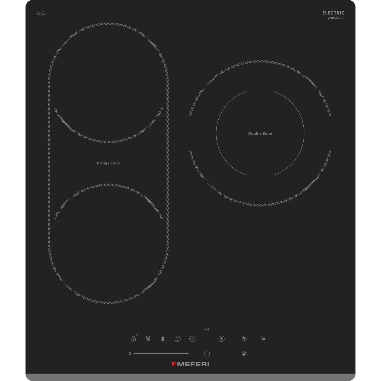 Встраиваемая электрическая панель MEFERI MEH453BK COMFORT PLUS