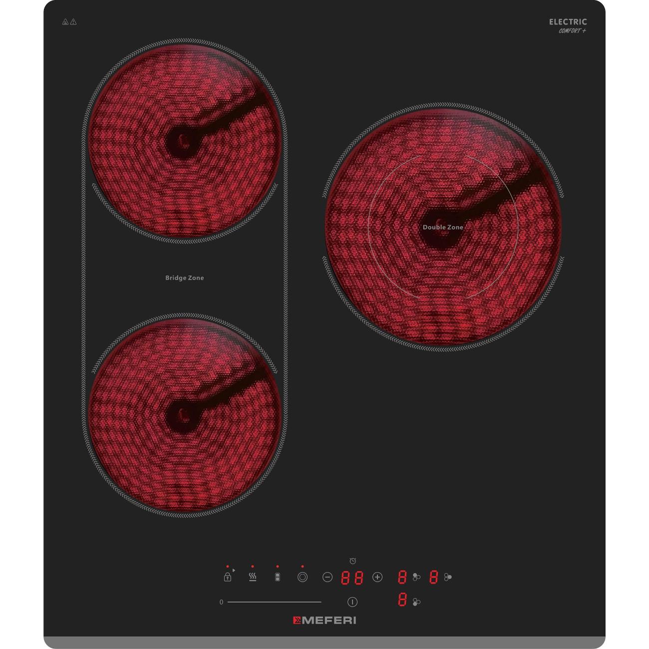 Встраиваемая электрическая панель MEFERI MEH453BK COMFORT PLUS