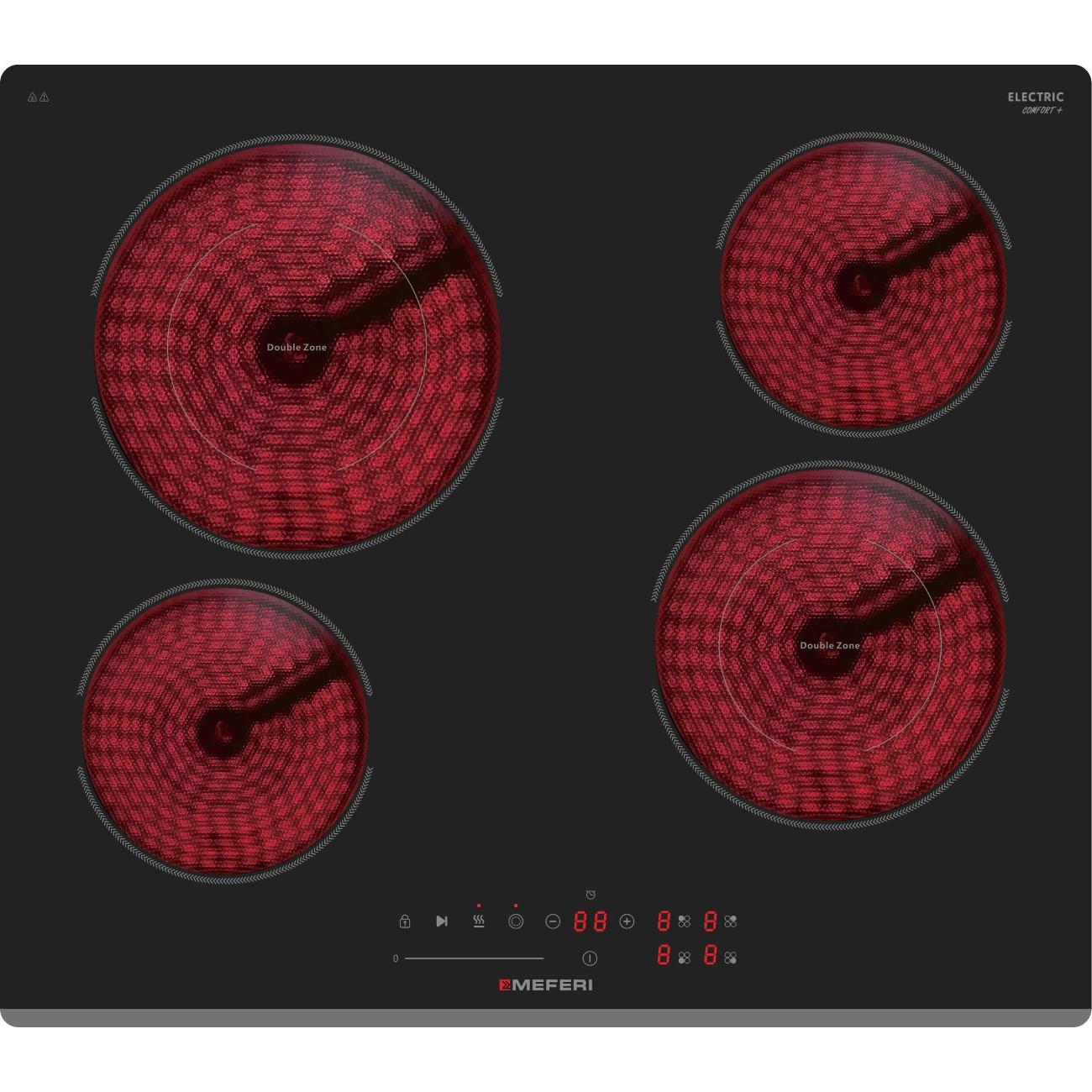 Встраиваемая электрическая панель MEFERI MEH604BK COMFORT PLUS