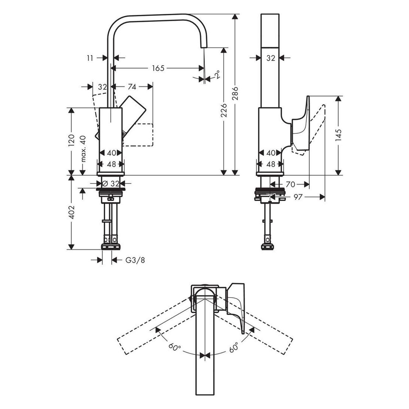 Смеситель Hansgrohe 32511140