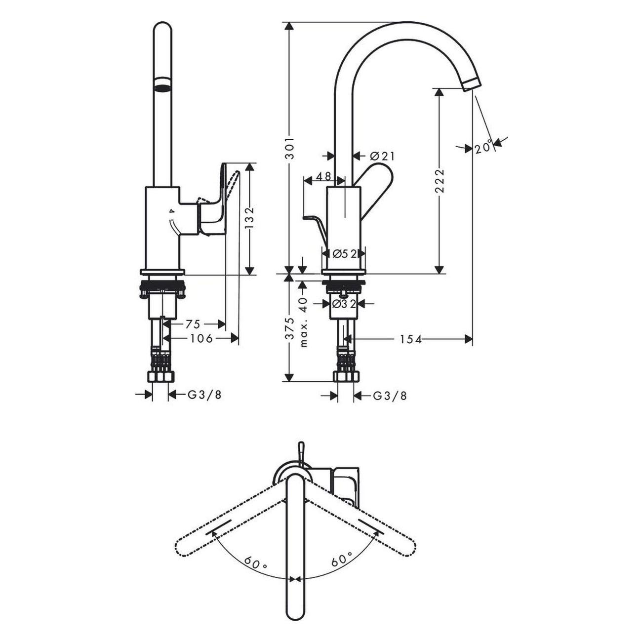 Смеситель Hansgrohe 72536000