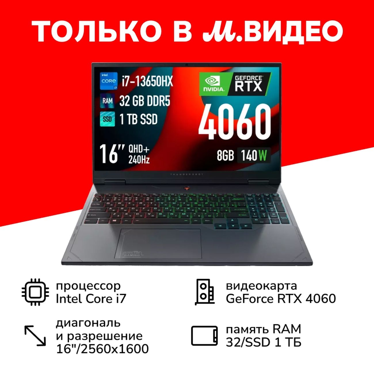 Ноутбук Thunderobot Gravity 16 Pro (JT009X00FRU) фото