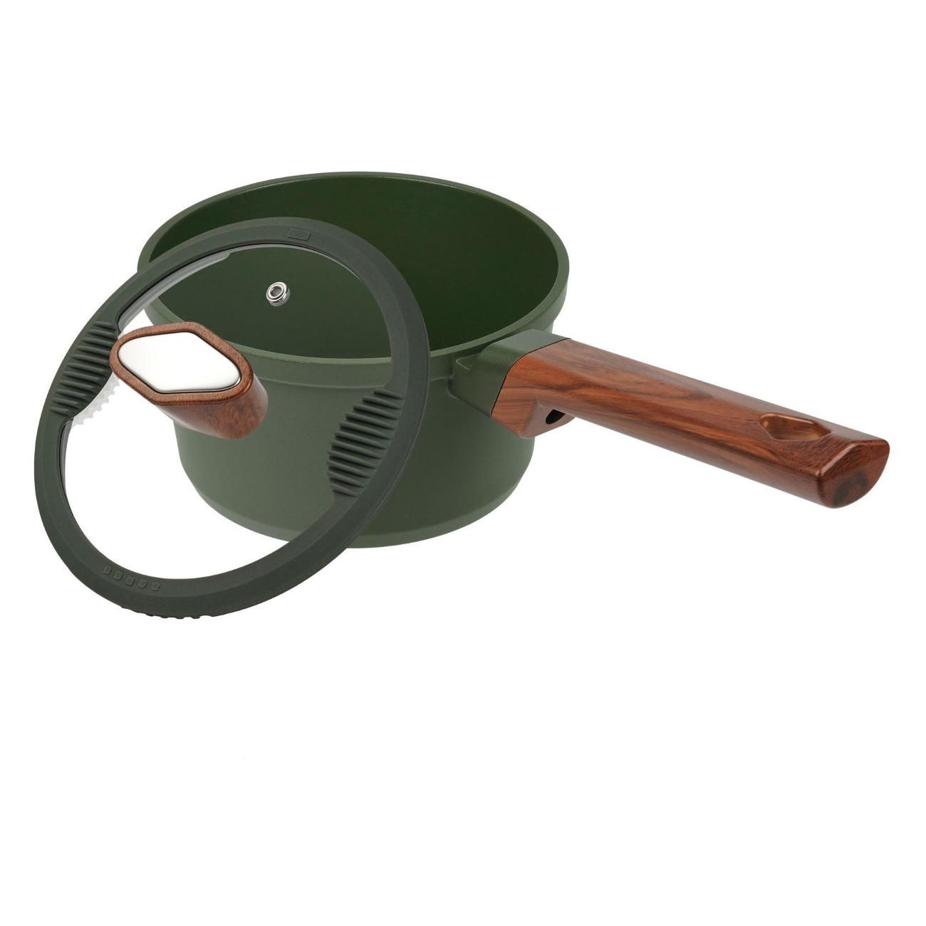 Ковш с антипригарным покрытием Resto 93700 с крышкой, 1.4л