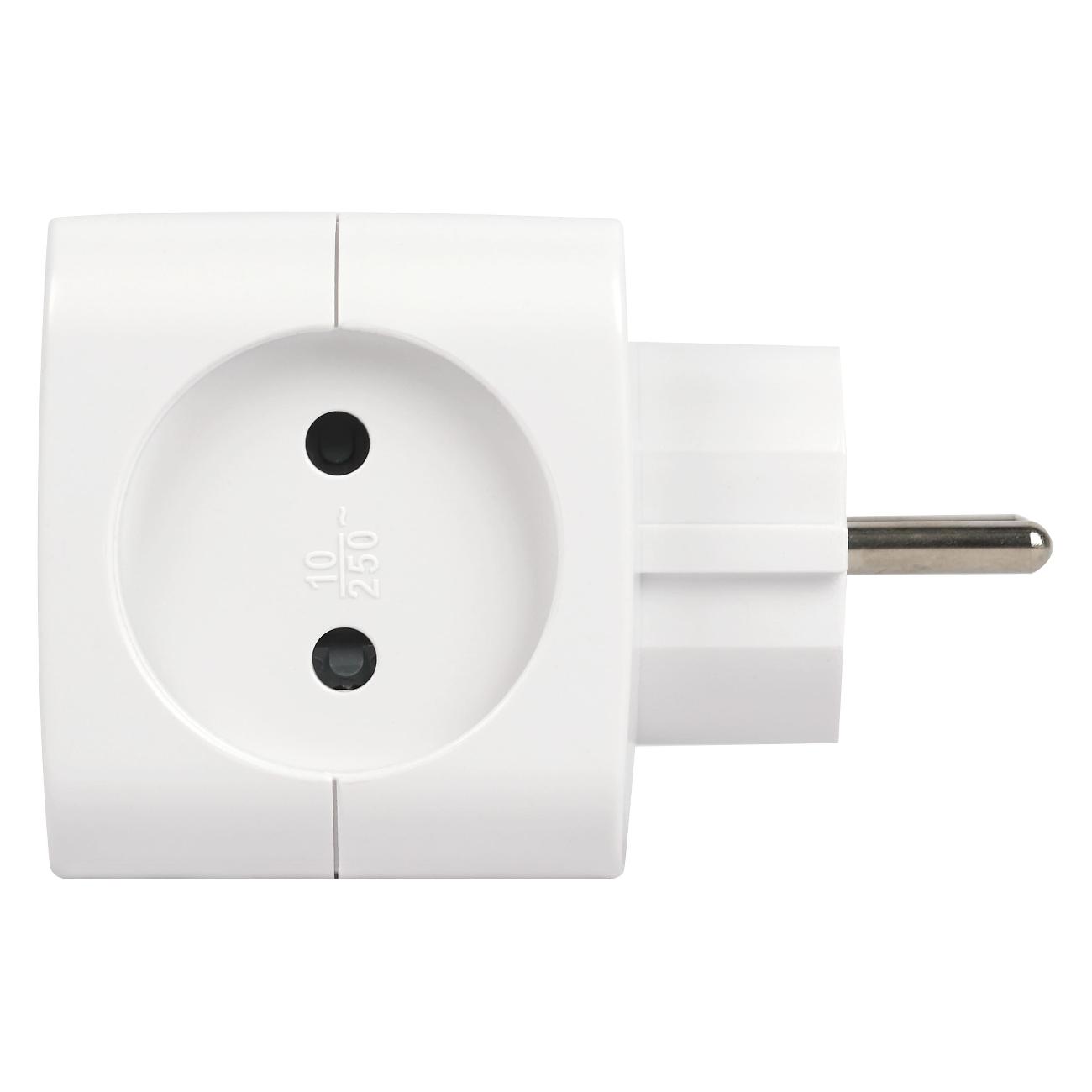 Переходник сетевой ЭРА SP-2-USB-W