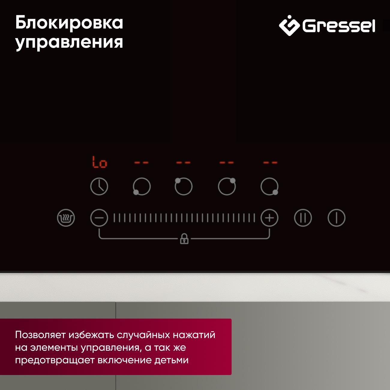 Встраиваемая электрическая панель Gressel Premium U60D14S100