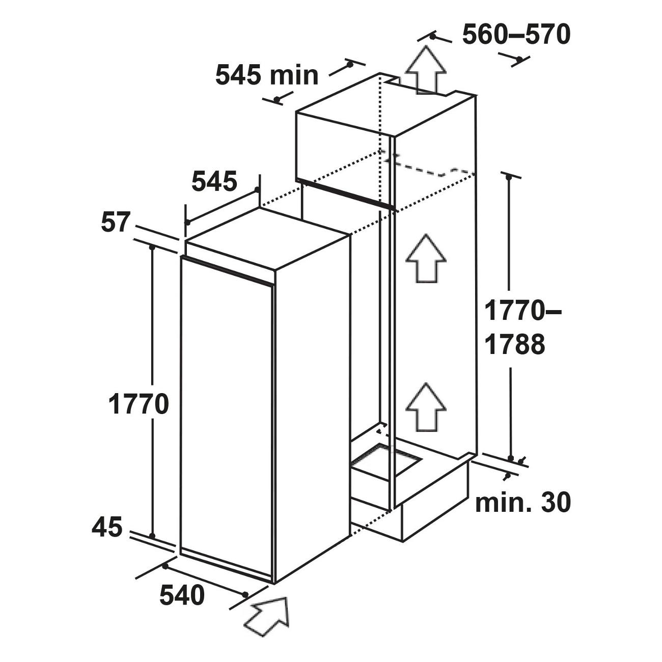 Встраиваемый морозильник LEX LBI177.4ID