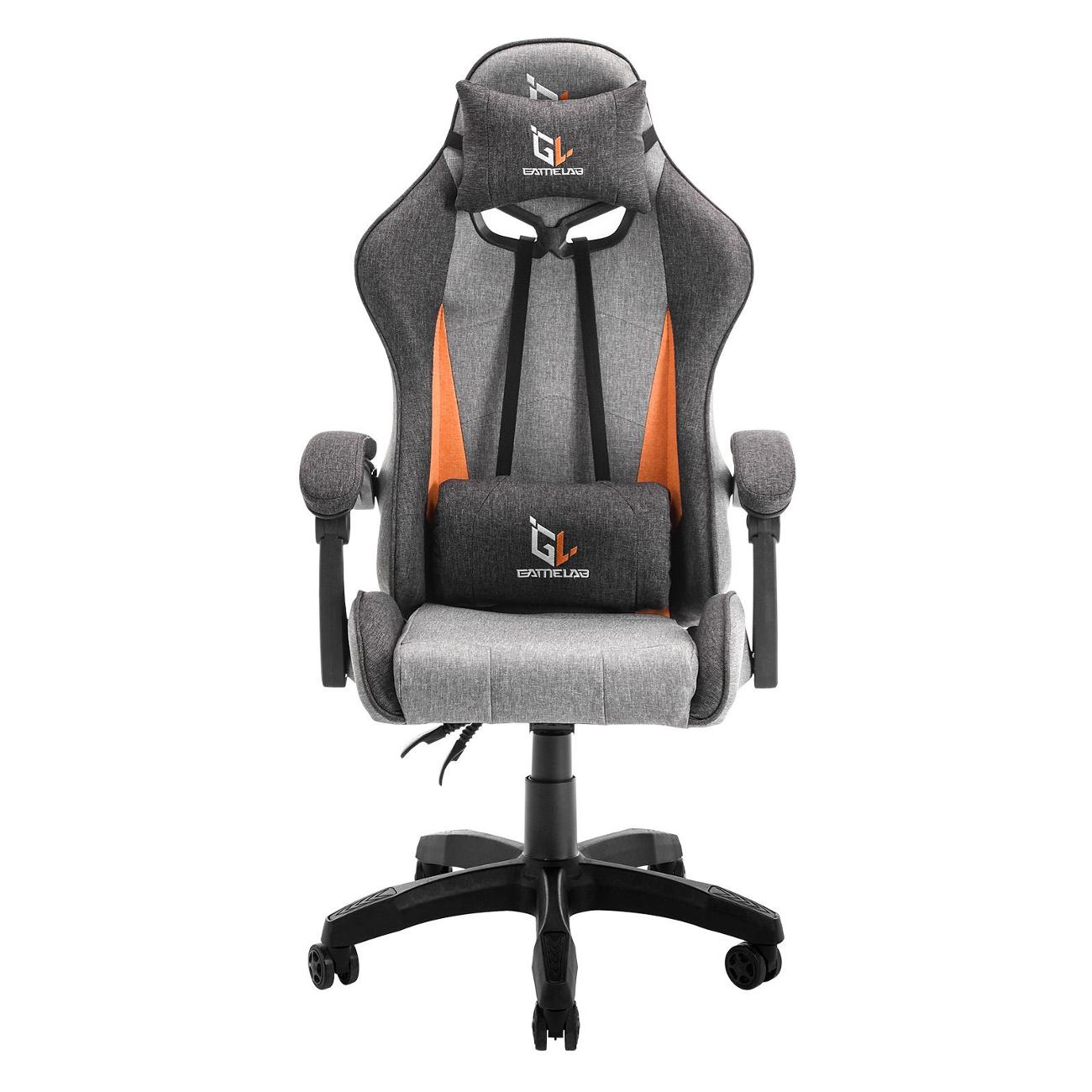 Кресло компьютерное игровое GameLab TETRA Breeze Grey-Orange GL-402