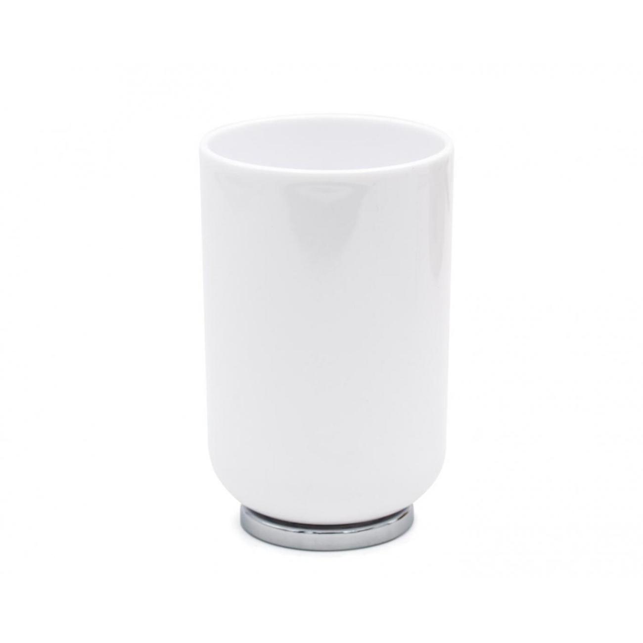 Стакан RIDDER Alba белый/ хром (2015101)