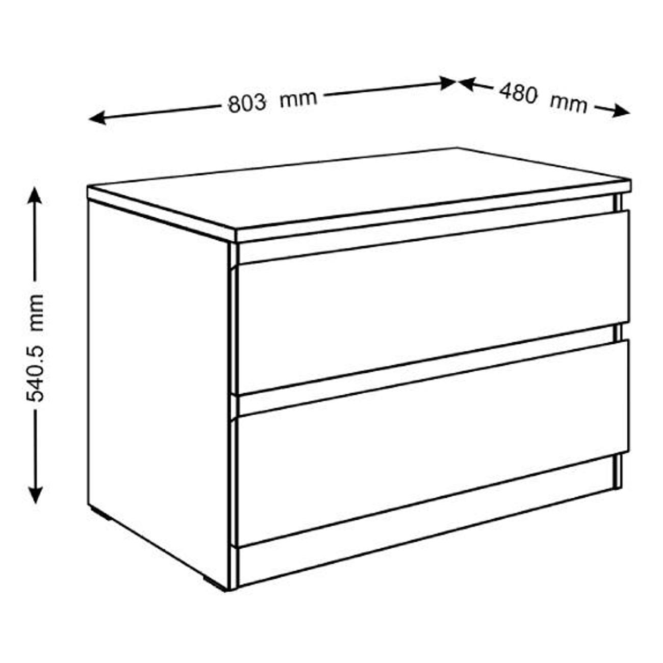 Комод бельевой Гуд Лакк Мальта дуб санома