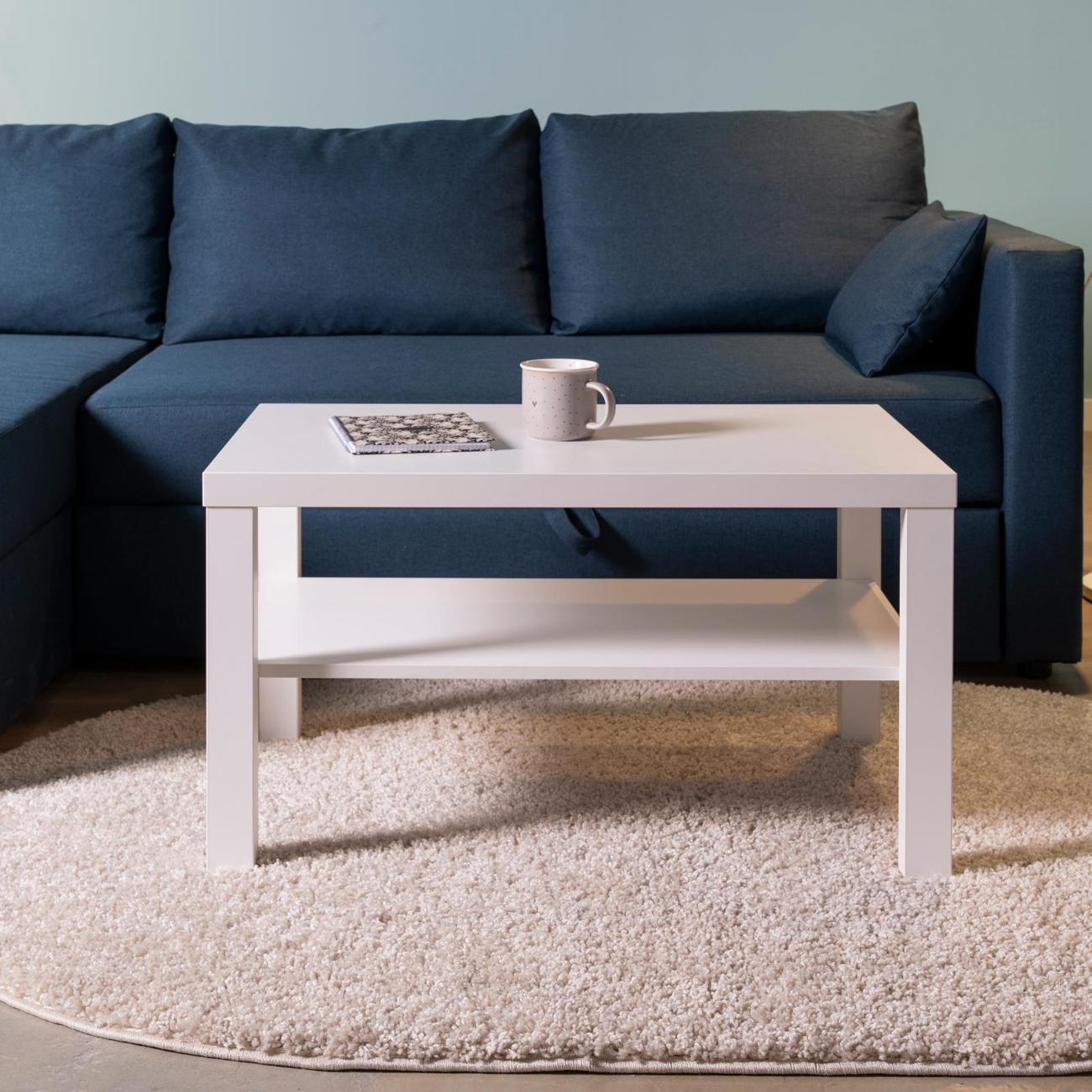 Столик журнальный Гуд Лакк Энкель 82 82x50x45 белый